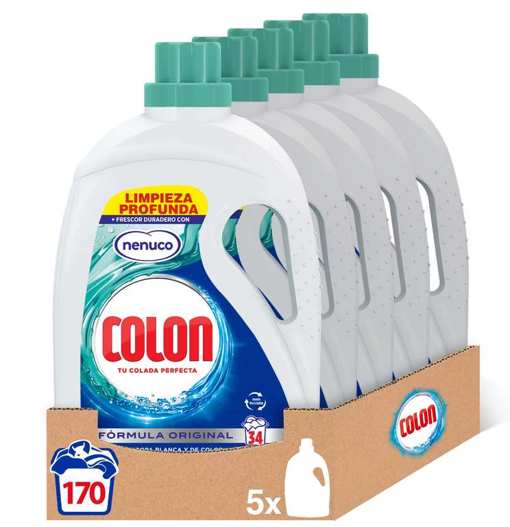 Colon Nenuco Detergente para la lavadora Gel 170 lavados (5x34 lavados)