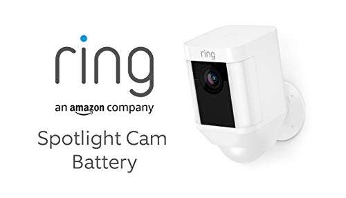 Ring Spotlight Cam Battery | Cámara de seguridad HD con foco LED, alarma, comunicación bidireccional
