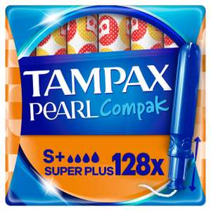 Tampax Pearl Compak Super Plus, 128 Unidades