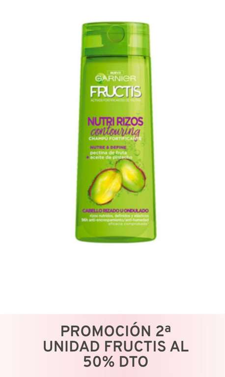 Fructis Champú nutri rizos contouring 360 ml (cabello rizado)