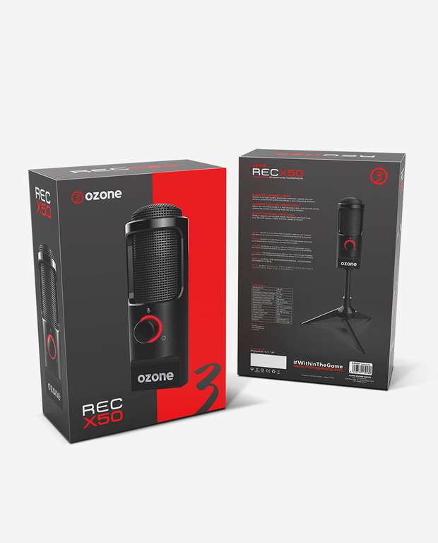 Micrófono Ozone Rec X50 por menos de 20€ en la página oficial