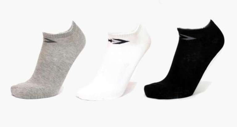 Packs de 3 pares de calcetines Converse (varios modelos) [Recogida gratis en tienda]