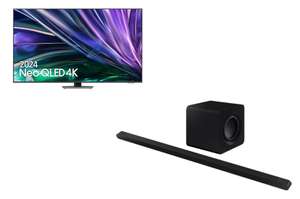 Samsung TV QN85D Neo QLED 55” 4K Smart TV con IA 2024 + Barra de sonido HW-700D ( en 65" por 1379€ / 75" por 2019€ / en 85" 2799€ )