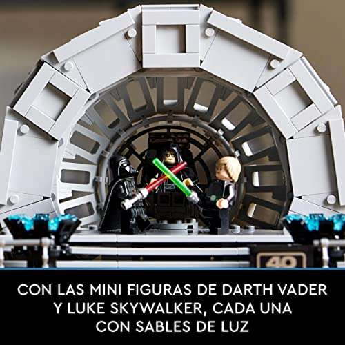 LEGO 75352 Star Wars Diorama: Sala del Trono del Emperador, Maqueta del 40 Aniversario del Retorno del Jedi