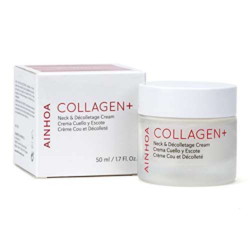 AINHOA Cosmetics - COLLAGEN+ Crema Cuello y Escote 50 ml - Tratamiento Facial Antiedad, Reafirmante, Hidratante y Antiarrugas