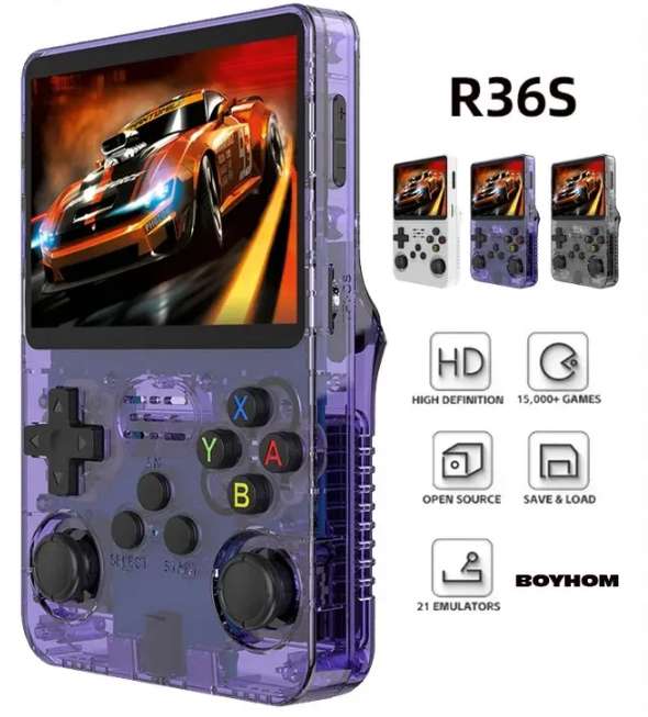 Consola de videojuegos Retro R36S - 3 Colores