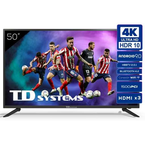 TV LED 127 cm (50") TD Systems K50DLG12US, 4K UHD, Smart TV + CUPÓN DE 43,02€