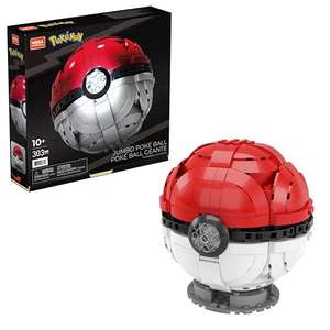 MEGA Construx Pokémon, Pokeball gigante, Figura de bloques de construcción de juguete, Para niños mayores de 10 años, Multicolor