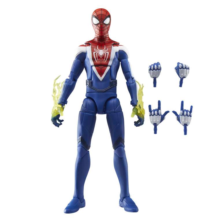 Marvel Legends Series Gamerverse Miles Morales, Traje Mejorado, Figura de acción de Spider-Man