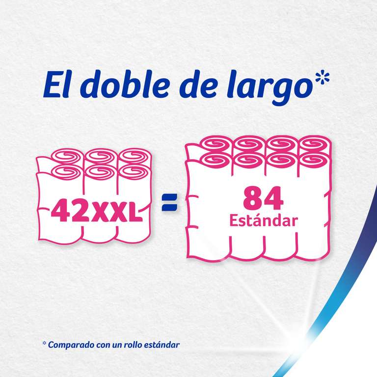 Paquete con 42 Rollos Extra Grandes Colhogar Ultra Suave XXL 7x6 aplicar compra recurrente