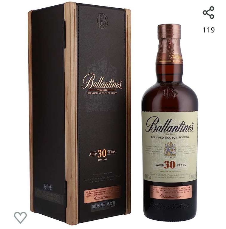 Ballantine's 30 años whisky Premium Escocés 700 ml