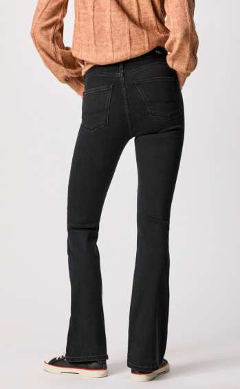 PEPE JEANS. Jeans flare Dion - Negro