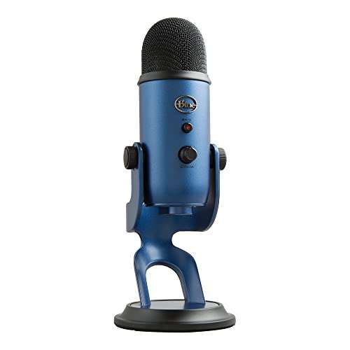 Blue Yeti Micrófono USB para Grabación, Streaming, Gaming, Podcasting en PC y Mac, Micro de Condensador