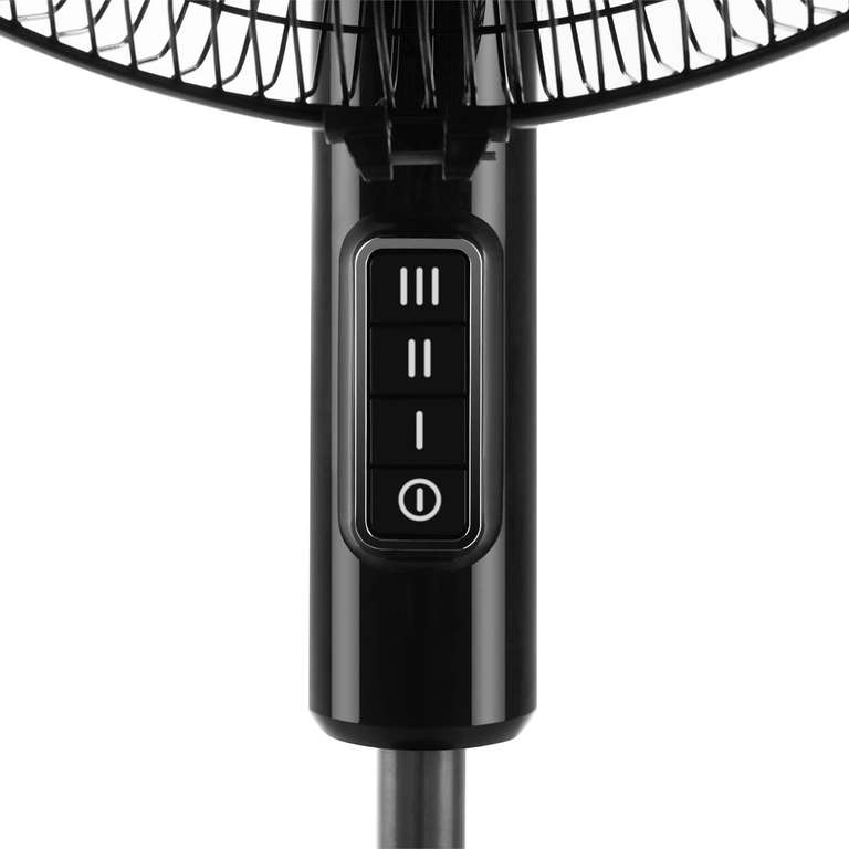 Ventilador de pie 45 w (3 velocidades, oscilante, multiorientable, regulable)