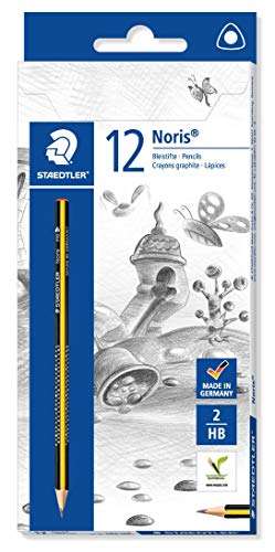 Caja con 12 lápices de grafito con mina HB (0,43€/unidad)