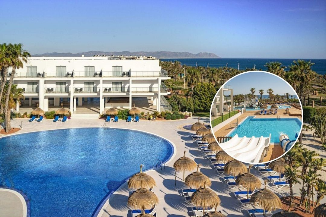 CABO DE GATA ¡Un rincón de ensueño en Almería!. HOTEL 4* con DESAYUNO y toboganes frente al mar (2x1 en SPA)| Retamar (39€ oct y 42€ sep)
