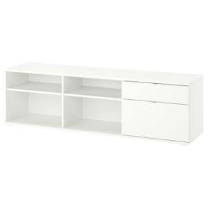 VIHALS Mueble TV, blanco, 176x37x50 cm (IKEA)