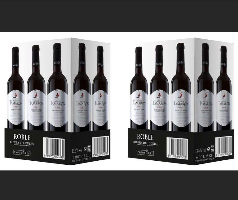 12 x Altos Tamaron Vino Tinto Ribera Duero [Pagas 57,40€ te devuelven 41,20€; a 1,35€ / botella.]