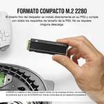 Corsair SSD MP600 PRO LPX M.2 NVMe PCIe x4 Gen4 de 1 TB, optimizado para PS5, negro