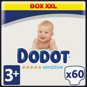 Dodot Sensitive Extra Pañales Bebé, Tallas 3,4,5,6-Pack mensual de 60 a 44 pañales. Envío Gratuito Desde App.