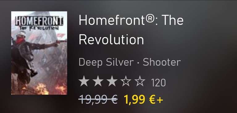 Homefront: The revolution (Xbox Store)