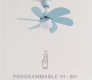 Ventilador de Techo 53W Silencioso Ø86 cm - 3 velocidades, función verano / invierno