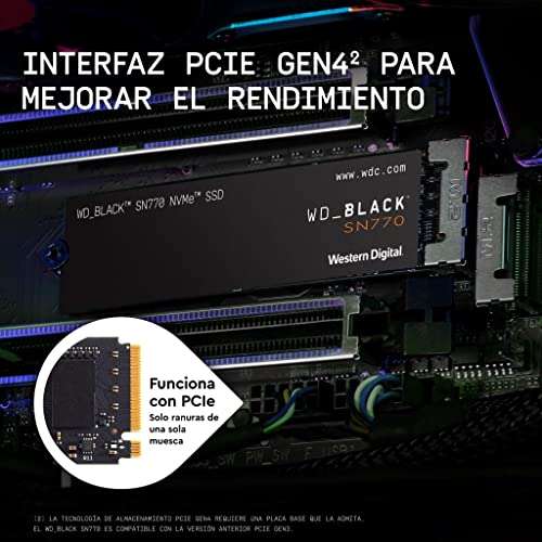 WD_BLACK SN770 2TB SSD M.2 PCIe Gen4 NVMe