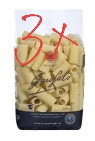 Imagen de 3 X Pasta macarrón rigatoni Garof