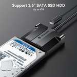 Yottamaster Cable Adaptador SATA a USB, Cable daptador de Disco Duro para 2,5 Pulgadas SATA III/II/I HDD/SSD, Cable de 0.3 m