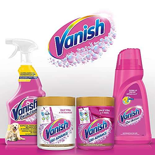 Vanish Oxi Action - Quitamanchas y Blanqueador para Ropa Blanca Pack de 2 x 900 g
