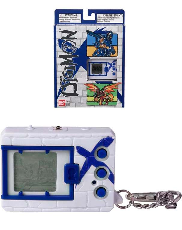 Digimon X V-Pet blanco y azul (Tamagotchi)