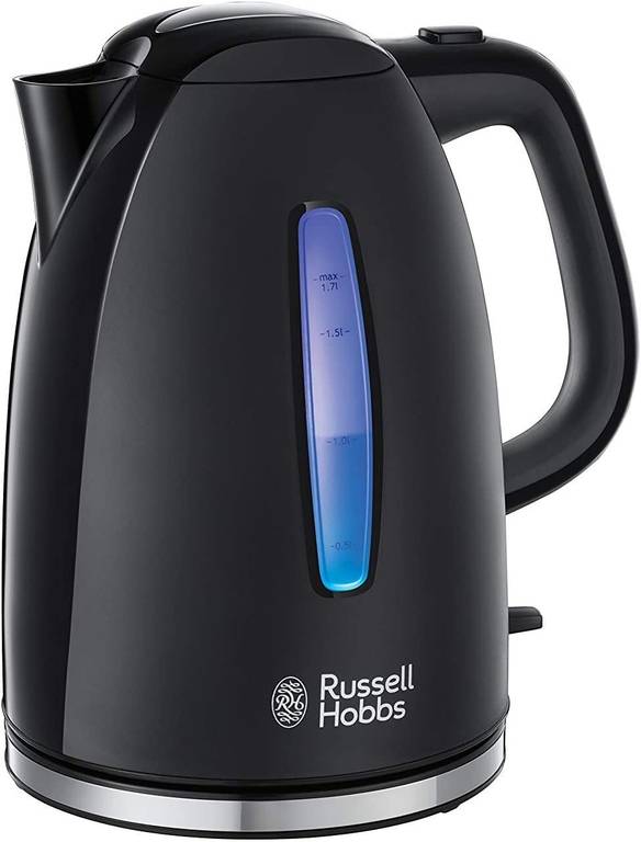 Russell Hobbs Hervidor de Agua Eléctrico Textures – 1,7 litros, 2400 W, Filtro Extraíble, Zona de Ebullición Rápida, Base de 360°