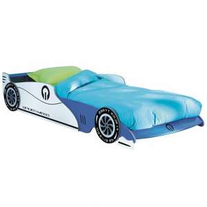 Cama infantil extensible Grand Prix con diseño de coche de carreras