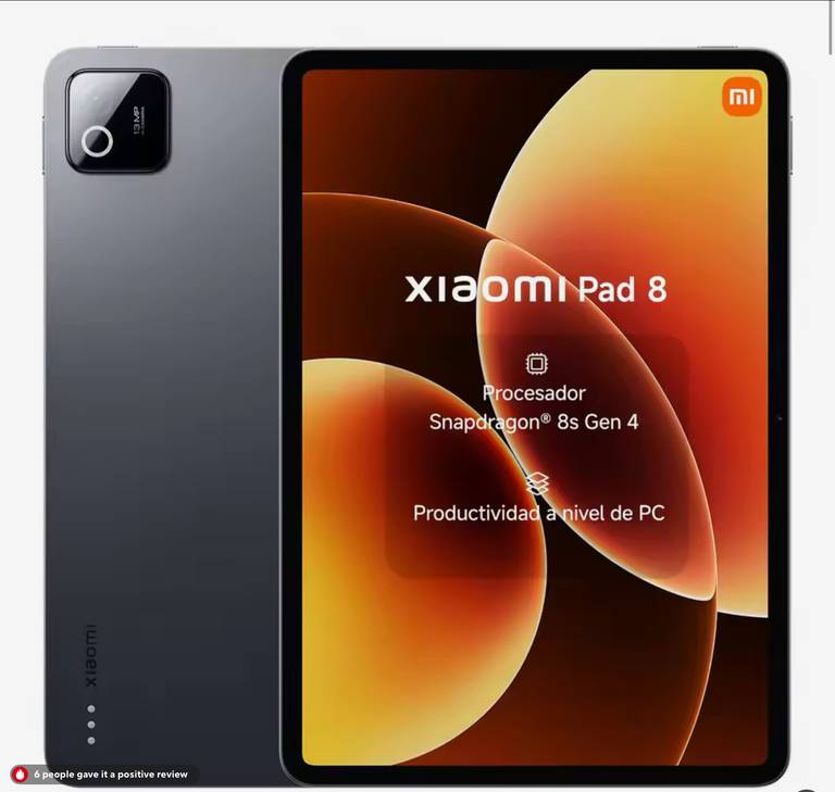 Xiaomi Pad 8 8/128GB – Tablet 11.2″ 3.2K, 9200mAh, WiFi 7, Snapdragon 8s Gen 4 Versión ES Envio desde España
