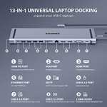 Docking Station USB C para MacBook M1/M2, 13 en 1 Triple Display USB C Dock