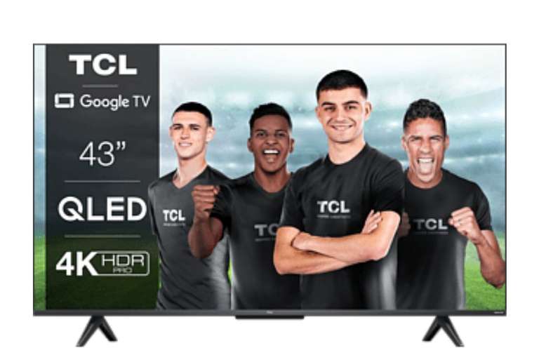 TV QLED 43" - TCL 43C635, UHD 4K, Smart TV, Control por voz, Wifi, Dolby Atmos HDMI 2.1