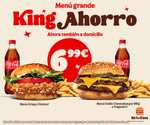 Menús grandes Crispy Chicken, Doble Cheeseburger BBQ o Vegetal o Gran Doble Cheeseburger BBQ por 6,99€ en pedidos a domicilio en Burger King