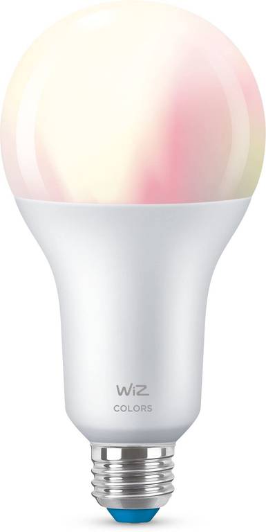 WiZ – Bombilla LED Inteligente Wi-Fi, 18,5W (Eq. 150 W) A80 E27, Luz Blanca y de Colores