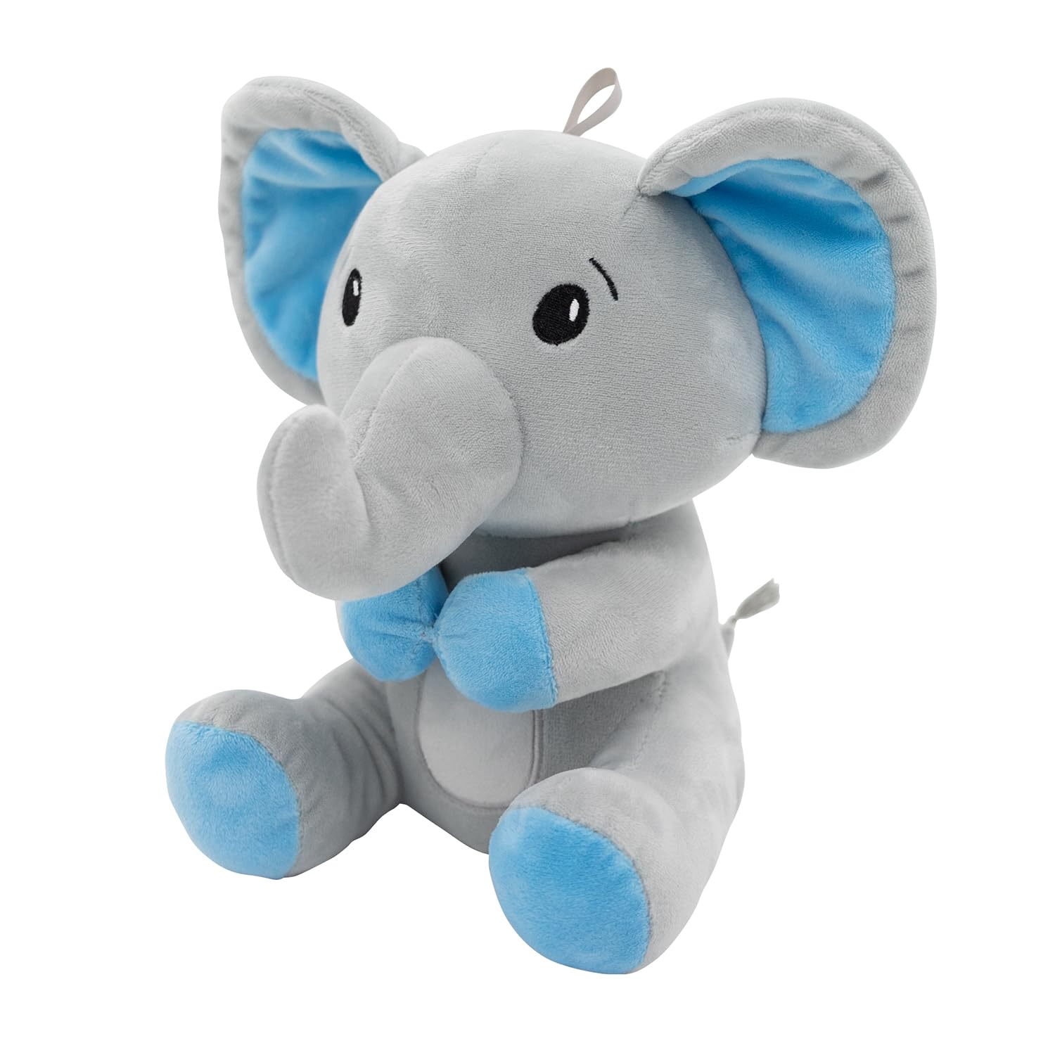 Peluche Elefante con Orejas Azules 21cm