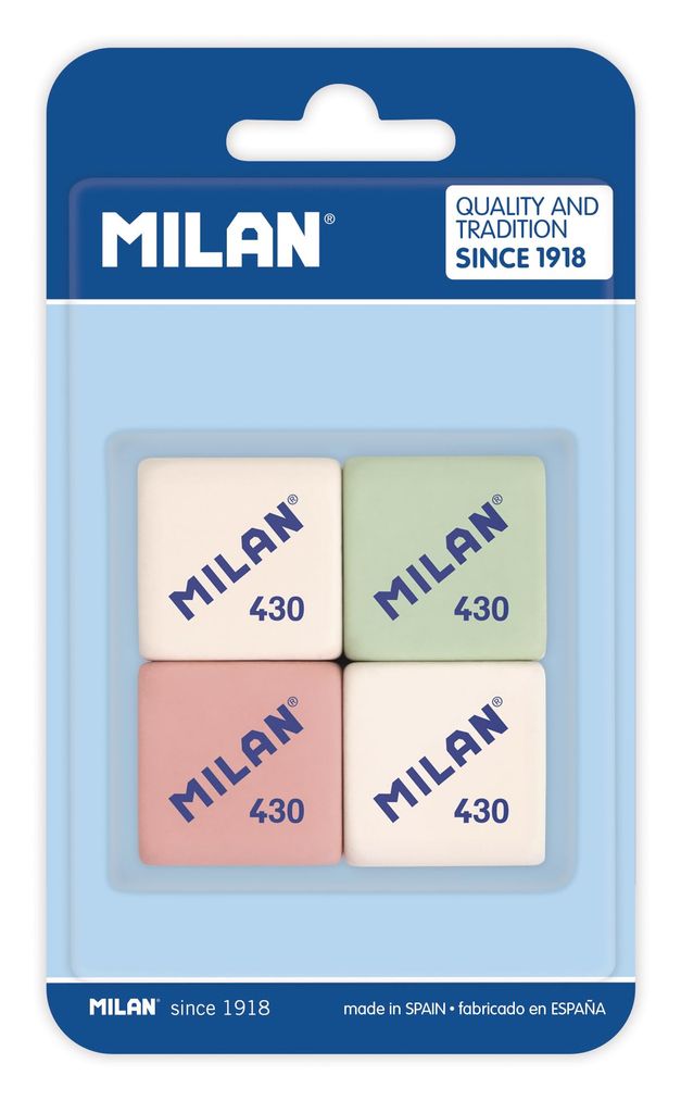 Pack 4 gomas de borrar Milan
