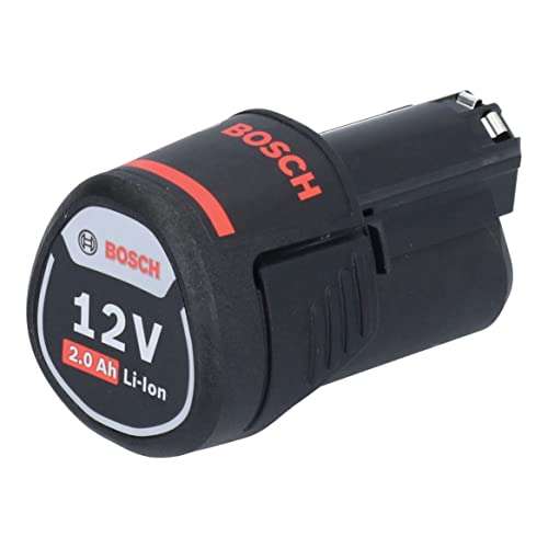 Bosch Professional 12V System GBA 12V - Batería de litio (1 batería x 2.0 Ah, compatible 10,8V / 12V)