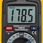 AmazonCommercial - Multímetro digital de rango manual, cuenta hasta 2000