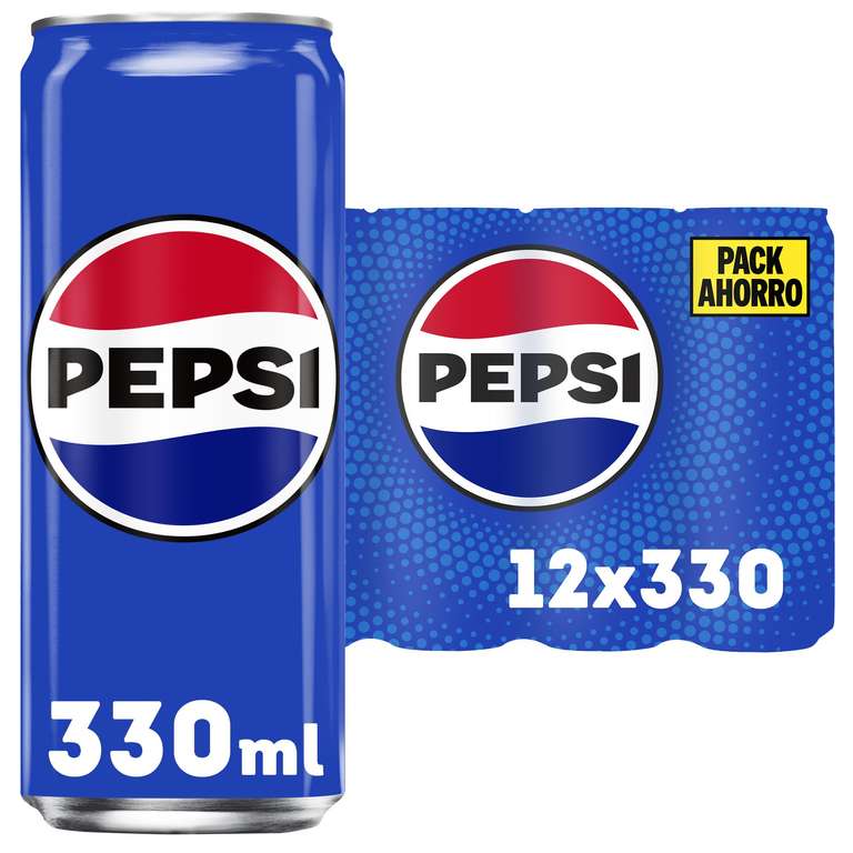 24 latas de 33cl de Pepsi