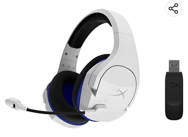 HyperX Cloud Stinger Core – auriculares inalámbricos para juegos de PS4/5 y PC; ligeros
