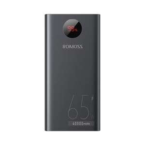 ROMOSS-Batería Externa 65W, Powerbank potente de 40000mAh, carga rápida, USB C