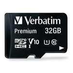 Verbatim 44083 - Tarjeta de Memoria Micro SDHC de 32 GB con Adaptador (Clase 10) Negro