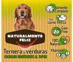 Naturalmente Feliz Alimento Natural casero para Perros, Comida húmeda con Carne Fresca y Verduras 90%Carne(12x450gr) 25'47€ + regalo snack