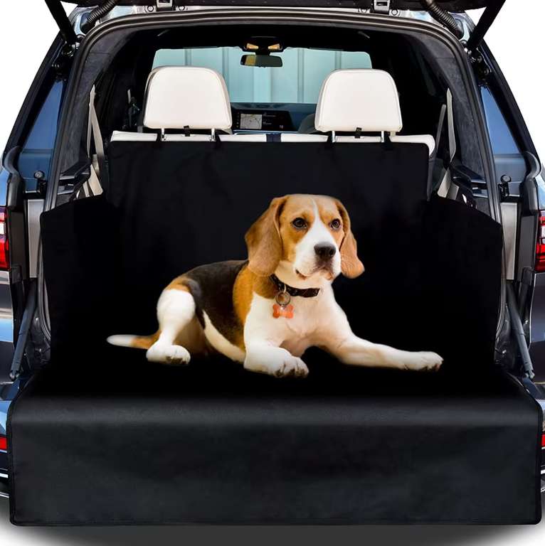 COTTECOTA-Protector de Mascotas para Coche 120 x 148 cm. Funda de asiento de coche para perros. Convertible para maletero y hamaca