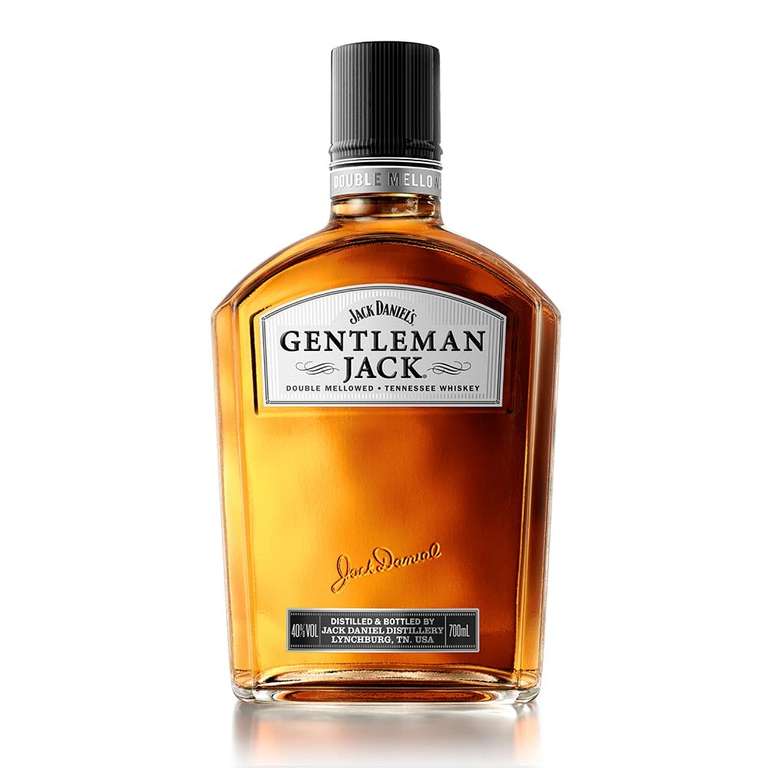 Jack Daniel's Gentleman Jack Tennessee Whiskey, Doble Filtrado, Whiskey Sabor Vainilla y Cítrico, 40% Vol. Alcohol, 700ml