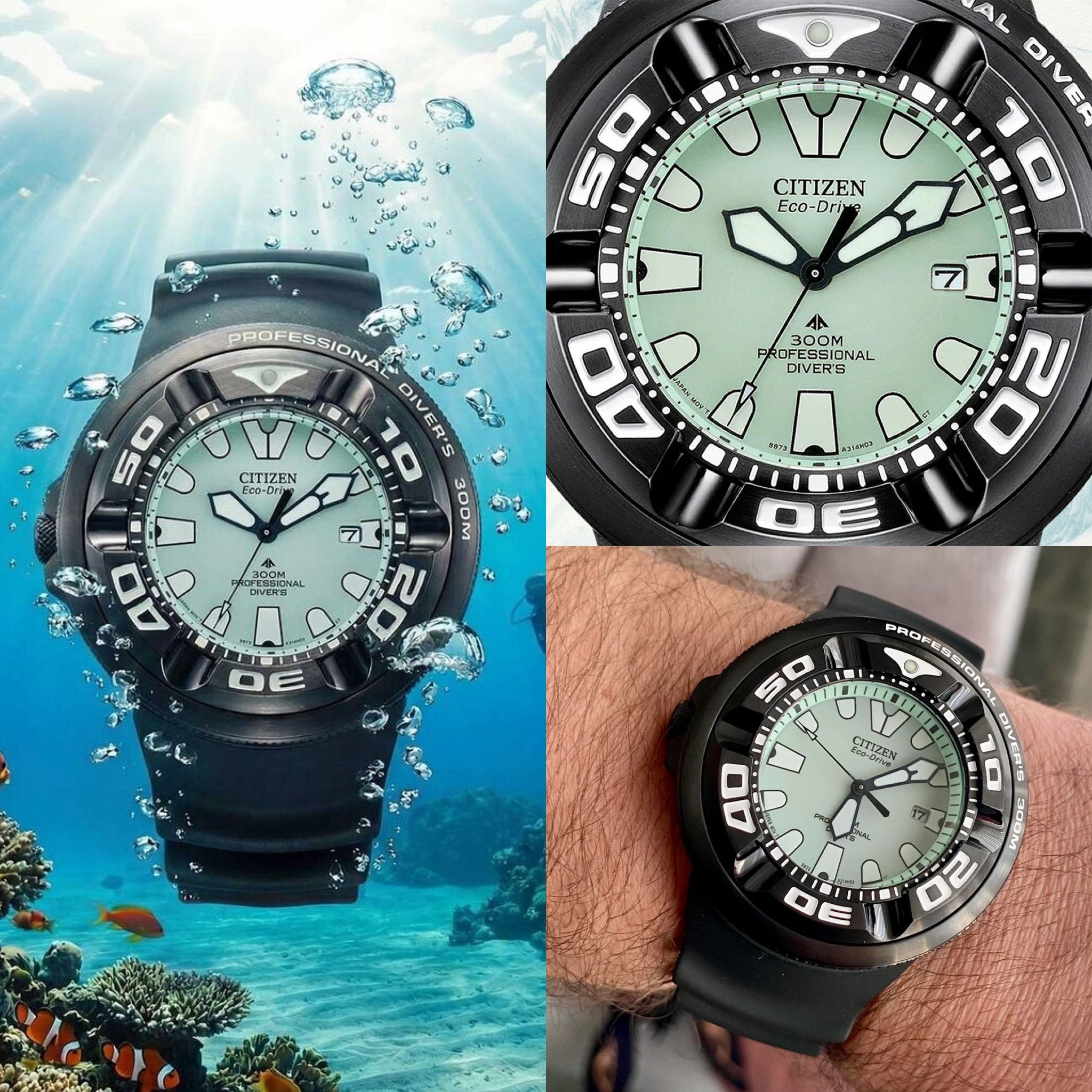 Reloj diver professional CITIZEN BJ8055-04X Promaster Aqualand "Ecozilla" | SOLAR | 30ATM/300m